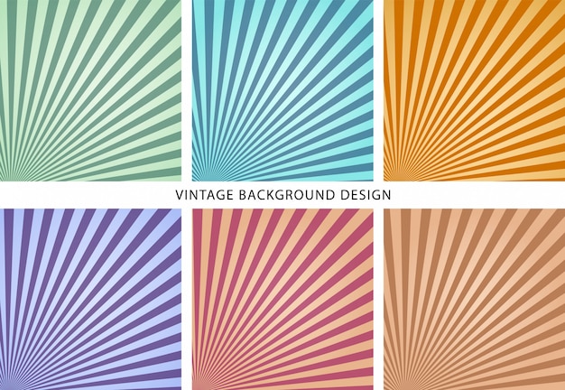 Vector vintage background collection