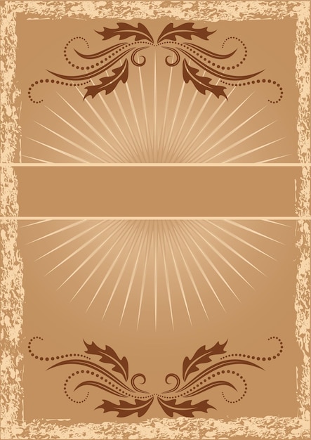 Vector vintage background with ornament