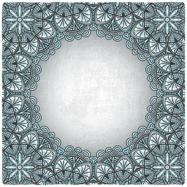 Vintage background with silver pattern