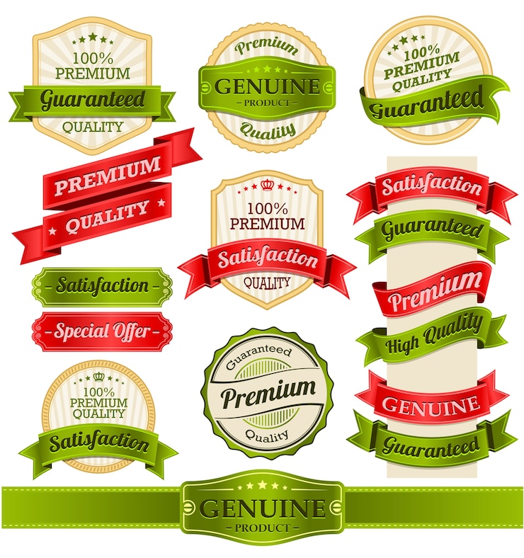 Vector vintage badges en labels