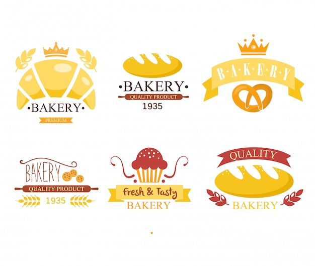 Vintage bakery labels