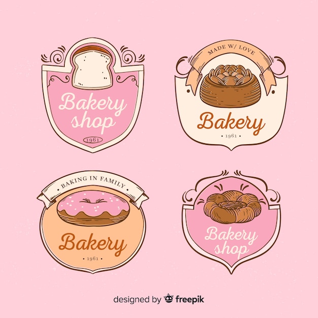Vintage bakery logos