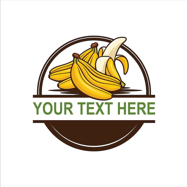 Vettore logo vintage banana