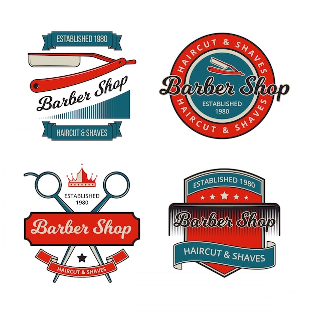 VINTAGE BARBER SHOP BADGE COLLECTIONS