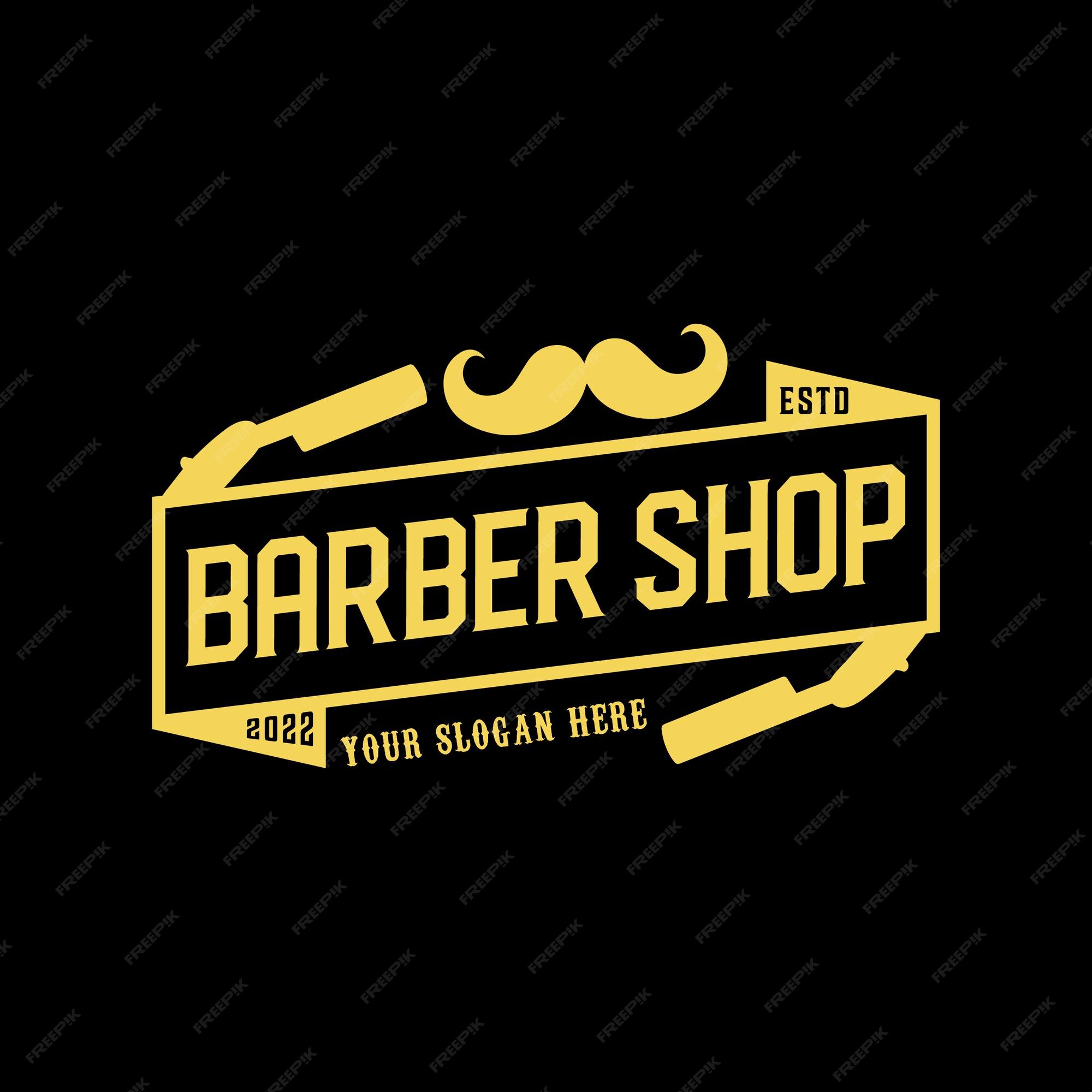 DIY Edit Yourself Barber Logo Barber Shop Logo Design Business Branding