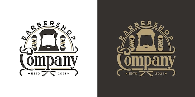 Vintage barbershop logo inspiration