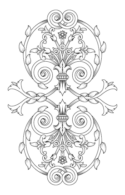 Premium Vector | Vintage baroque ornament