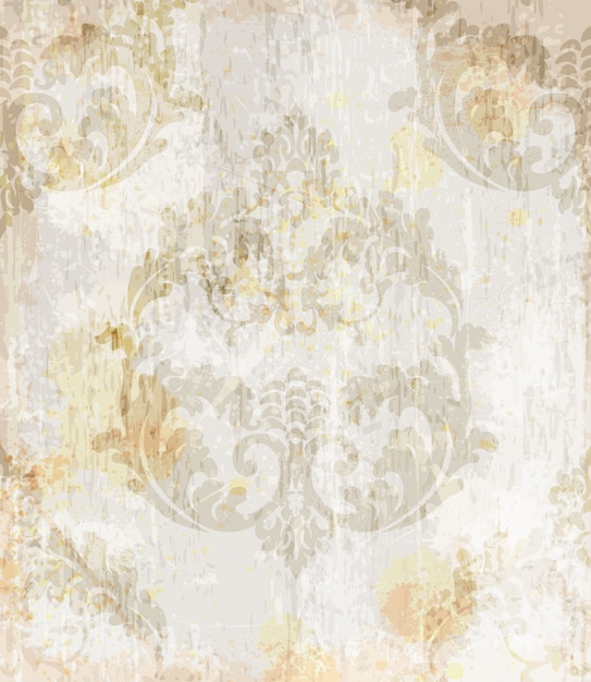 Vector vintage baroque pattern background