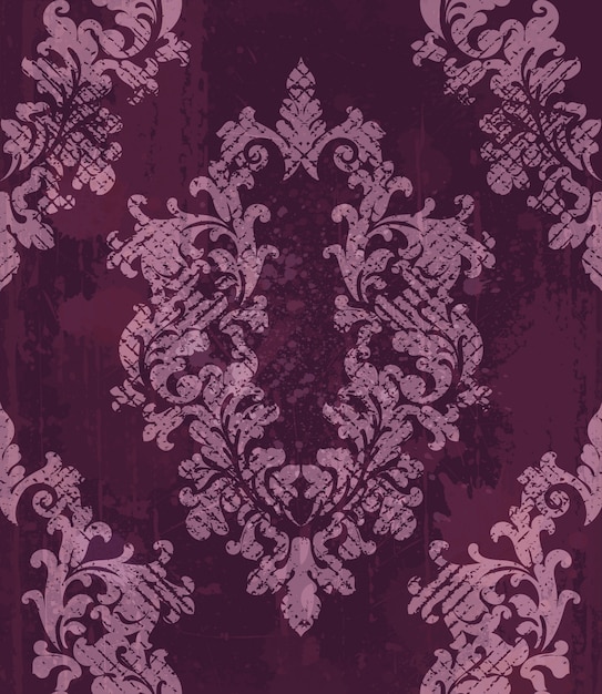 Vintage baroque pattern background