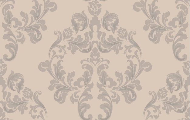 Vector vintage baroque seamless pattern