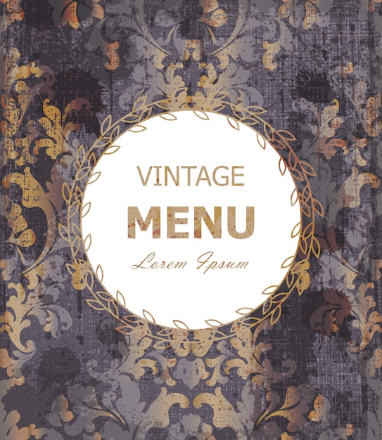 Vector vintage baroque style background