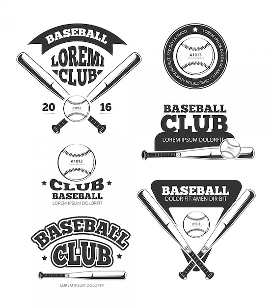 Vector vintage baseball sports