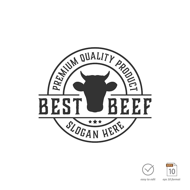 vintage bbq of grill logo ontwerp