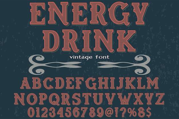 Vintage belettering illustratie