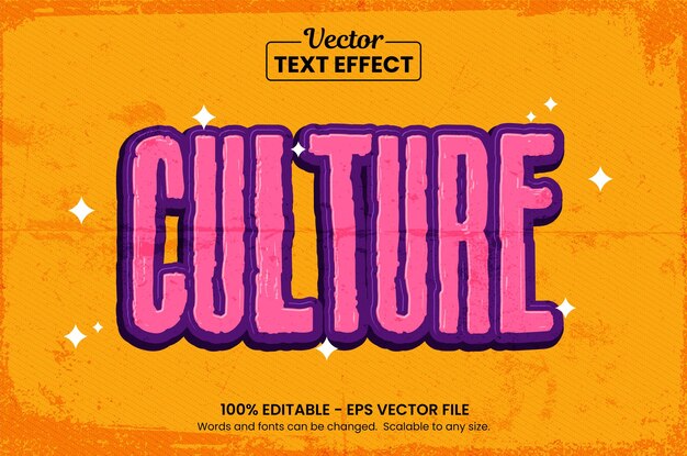 Vector vintage bewerkbare tekst-effect premium vector