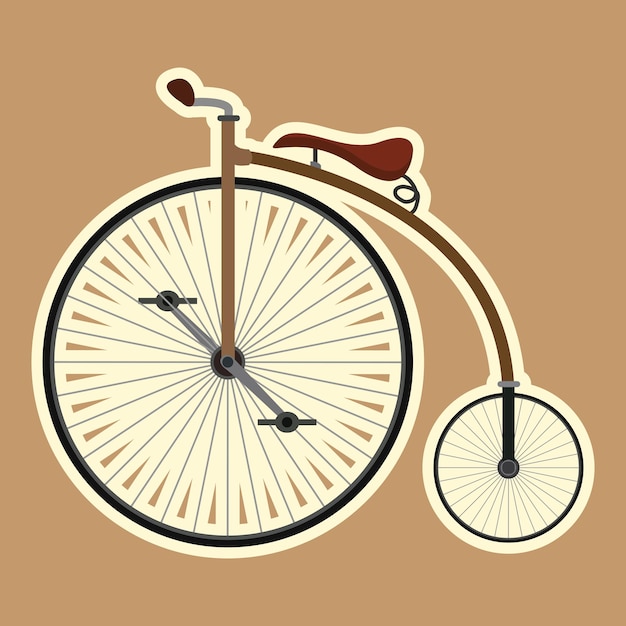 Вектор Винтажный велосипед роялти вектор
