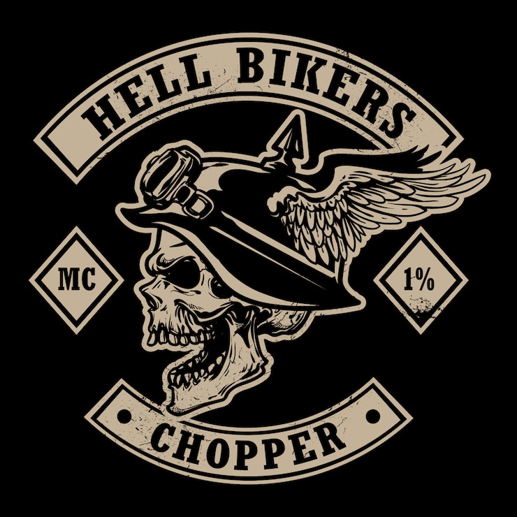 Vector vintage bikes emblem