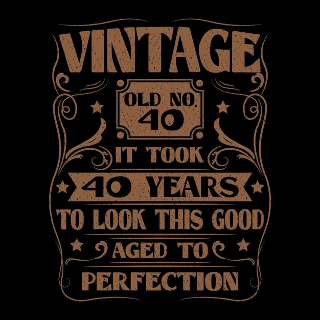 vintage birthday  t shirt design with birthday elements or hand drawn birthday l typography design
