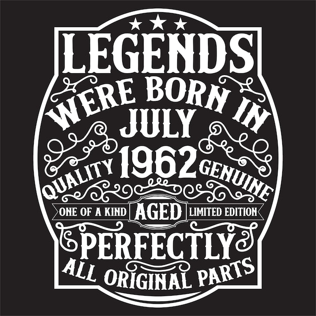 Vintage birthday  t shirt design with birthday elements or hand drawn birthday typography design