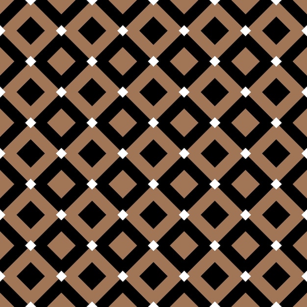Piastrelle vintage nere e dorate quadrati diagonali a scacchi modello vettoriale o sfondo.