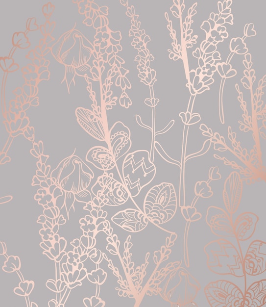 Vector vintage bloemen boho patroon