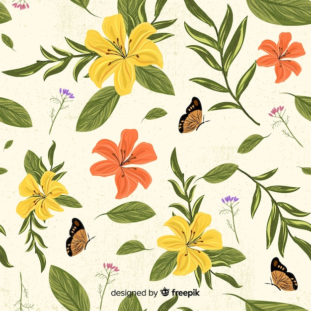 Vintage botanical pattern