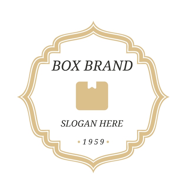 Vintage box classic logo