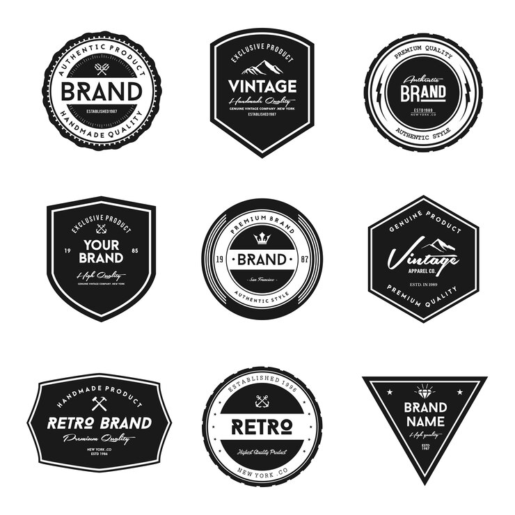 Vintage Brand Badge And Label