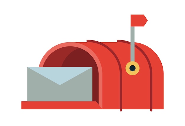 Vintage Brievenbus Post Brievenbus Vectorillustratie