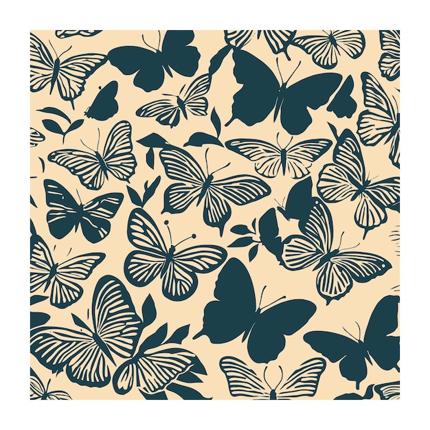 vintage Butterflies Pattern