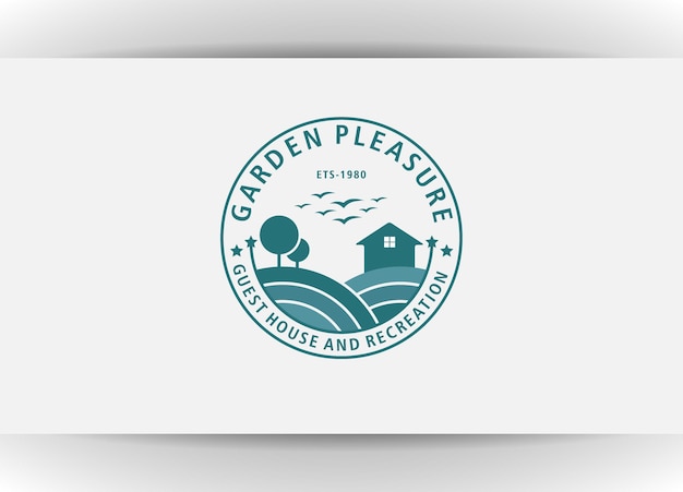 Vector vintage cabins logo vector illustration design lodging emblem vector design template illustration