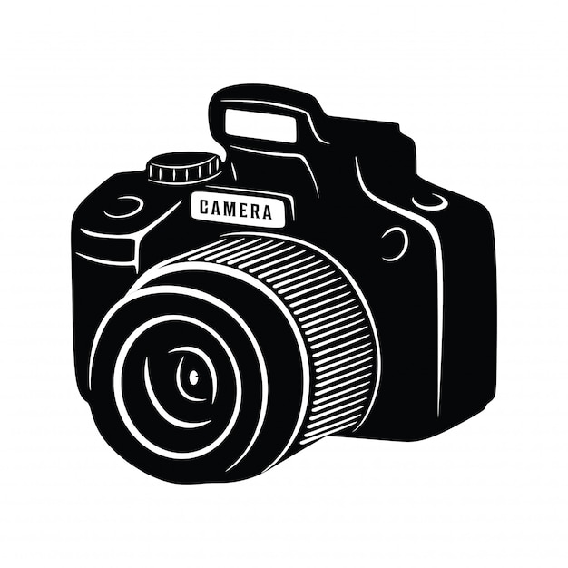 Vector vintage camera fotografie