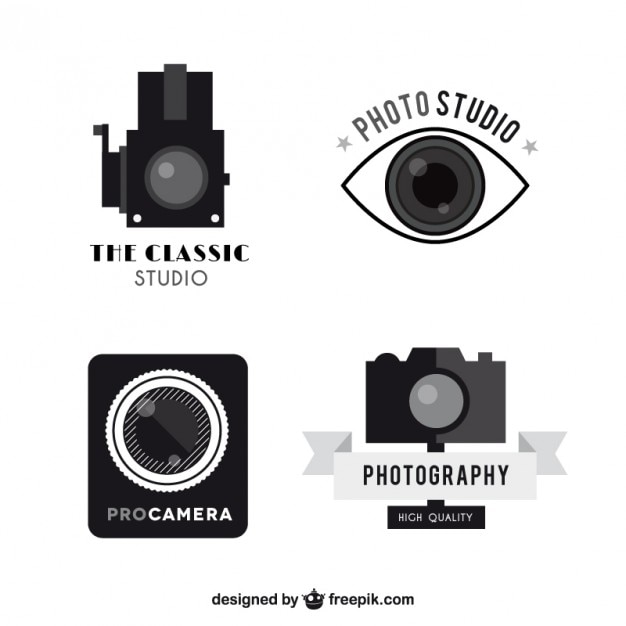 Vintage camera logos pack