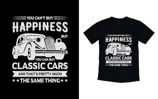 Vintage Car Tshirt Design