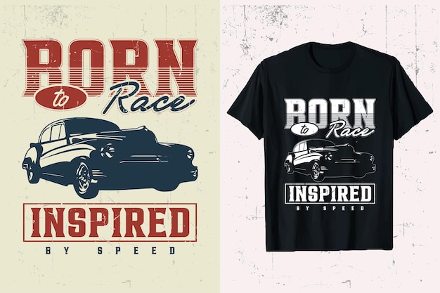 vintage car vector tshirt designgraphic old race car typography t shirt template