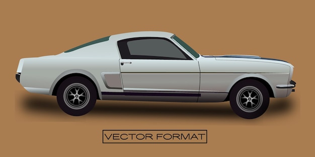 Vector vintage car