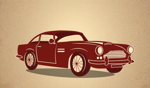 Vector vintage car