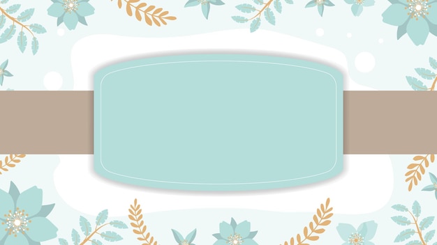 Vector vintage card with a frame of flowers and a place for the text.