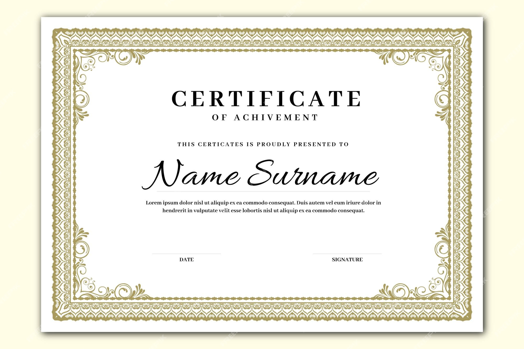 Certificate Border Images - Free Download on Freepik