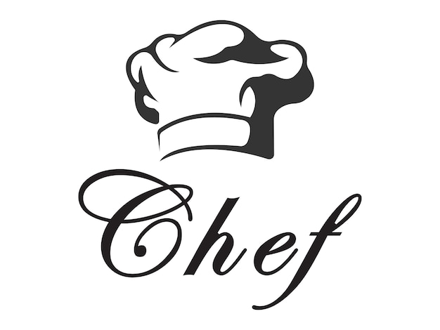 vintage chef hoed logo restaurant bedrijf