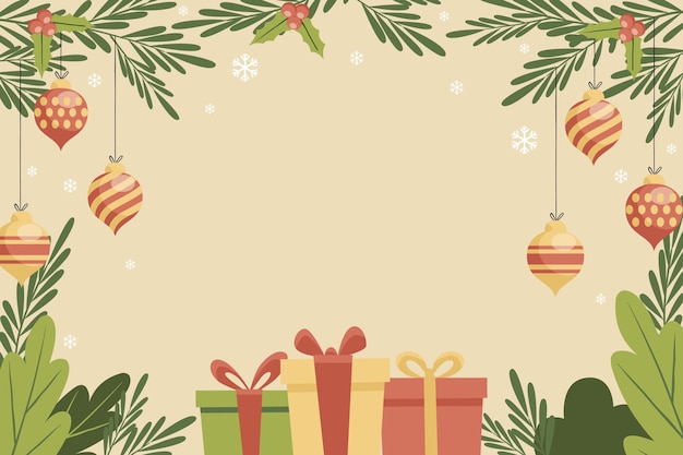 Vector vintage christmas background