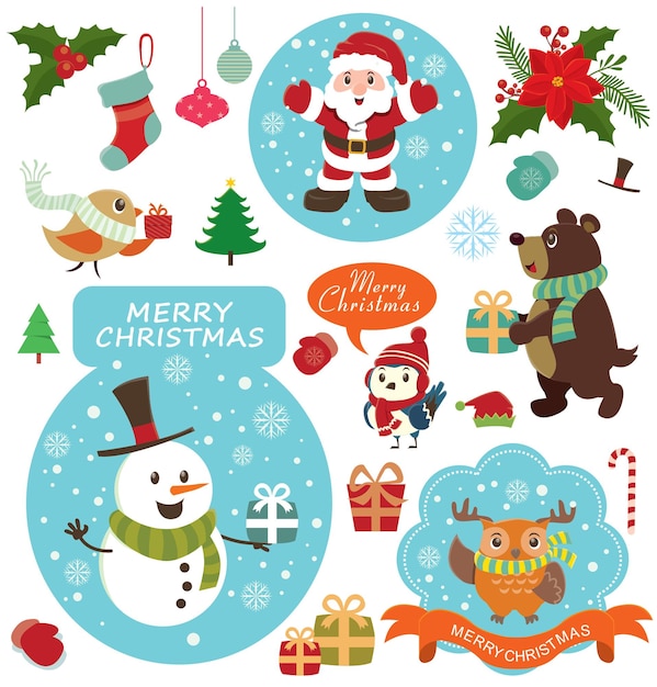 Винтажный рождественский плакат