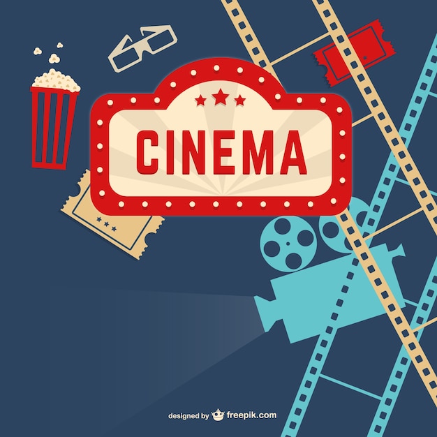 Vector vintage cinema