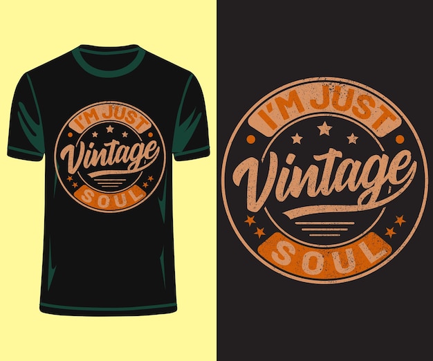 Vector vintage circle shape tshirt design