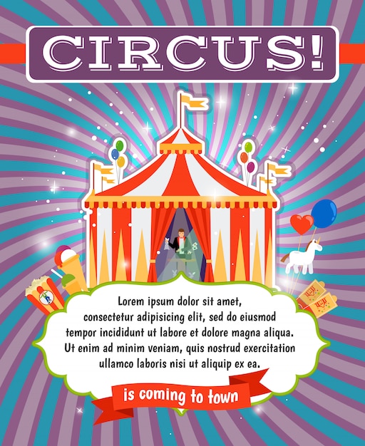 Vector vintage circus