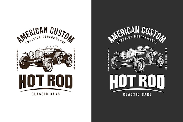 Vector vintage clasic car tshirt design vector graphics muscle classic old car t shirt