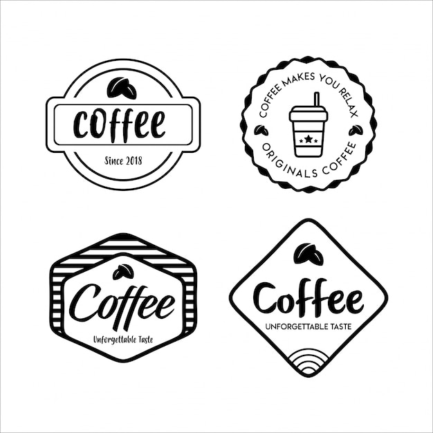 Gusto indimenticabile di logo vintage coffee