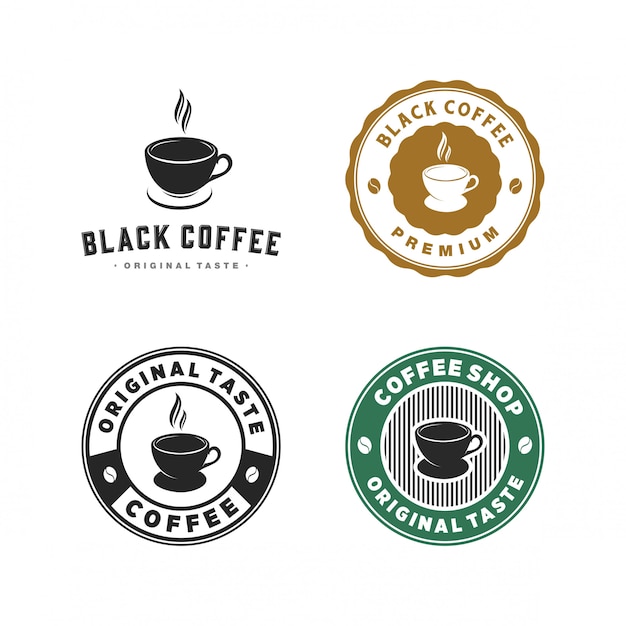 Vector vintage coffee logo