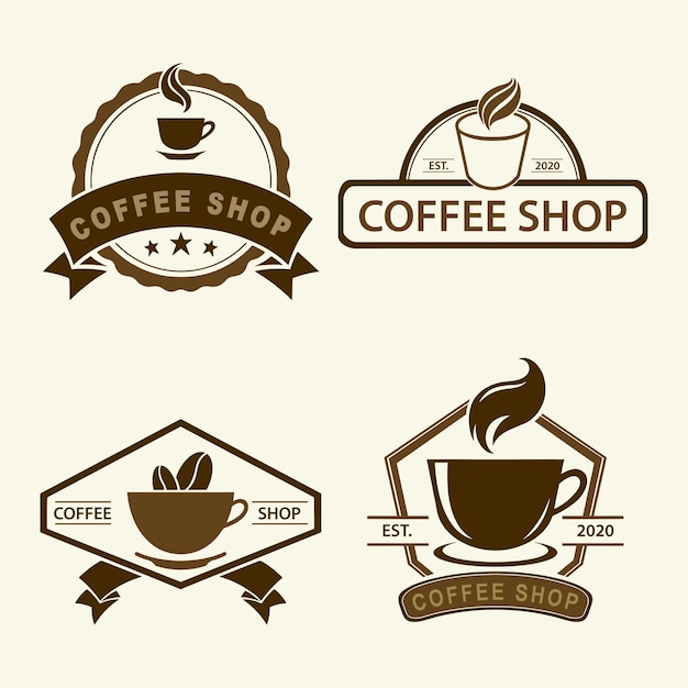 Premium Vector | Vintage coffee shop logo vector