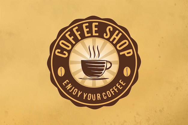 Vintage coffee shop logo